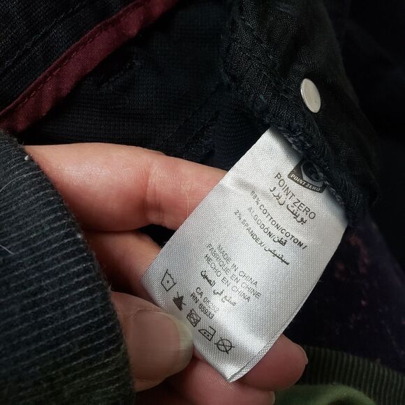 Big & Tall, Point Zero  Men’s Jeans, Black, Size 50 stretch Regular fit - Picture 9 of 9